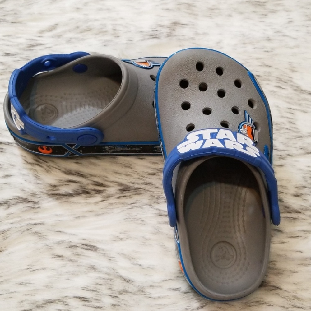 Star Wars X-wing Light up Crocs Size 10